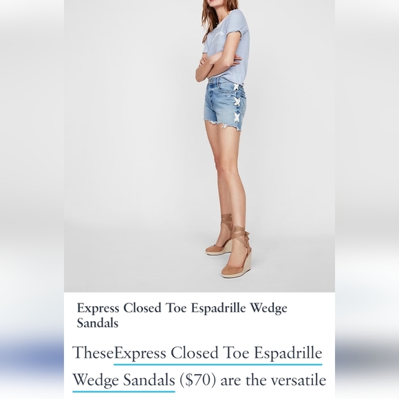 Brand New Beige Espadrilles size 6 from Express. - Picture 2 of 8